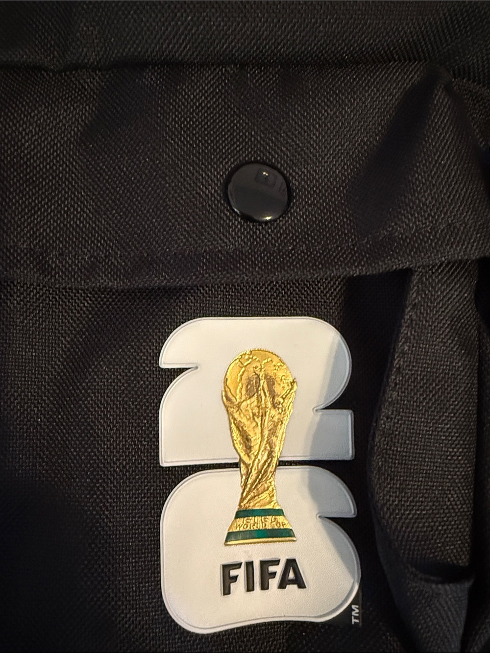 adidas Black Waist Crossbody Bag with Red Zip and FIFA Patch - Picture 7 of 7